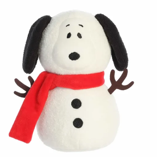 Aurora Plush 8 Inch Peanuts Snoopy Snow Beagle Holiday Plush Toy| Plush Toys