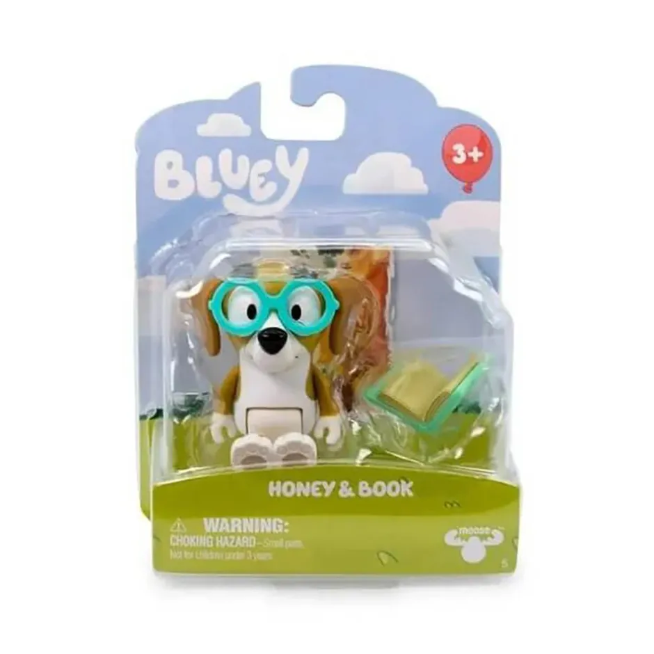Owl & Goose Gifts Bluey Story Starter Figures - Honey & Book -| Imaginative Play