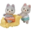Epoch Everlasting Play Calico Critters Husky Twins - Owl & Goose Gifts| Plush Toys|Imaginative Play