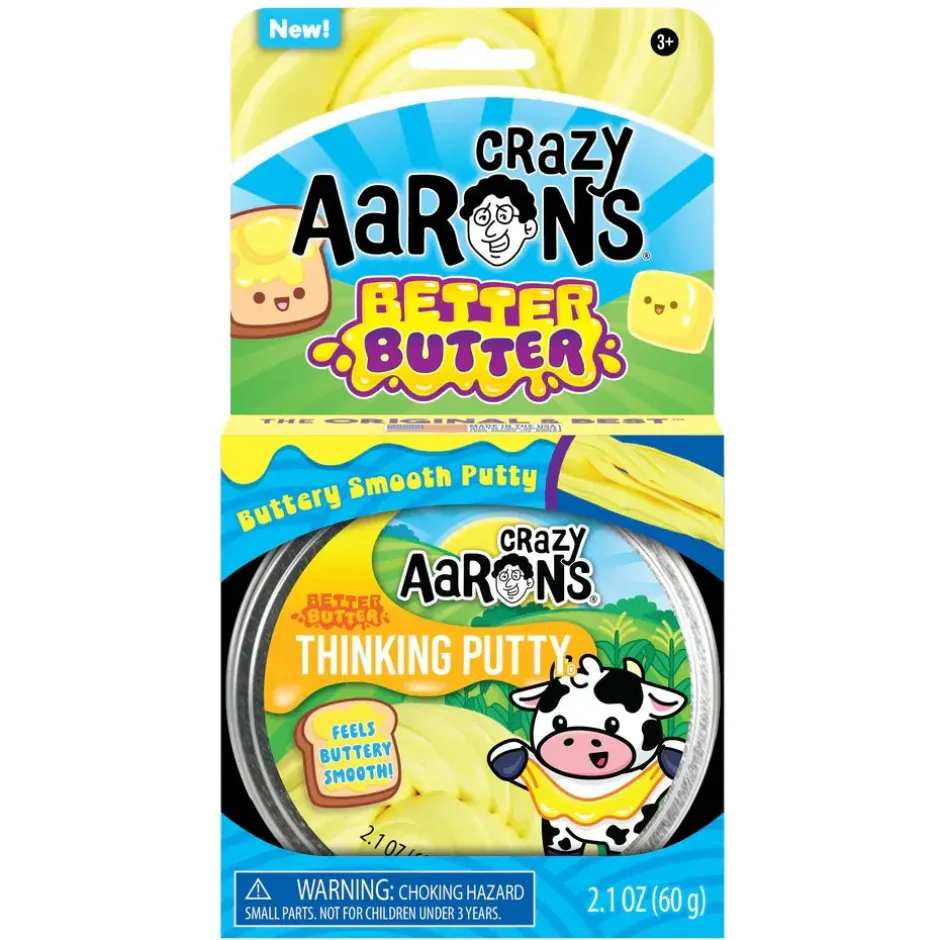 Owl & Goose Gifts Crazy Aarons Better Butter Full Size 4 Inch Thinking Putty Tin| Sensory Toys