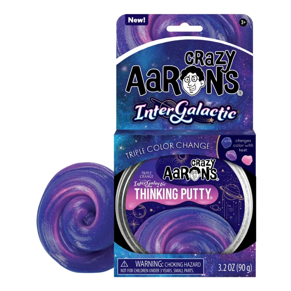 Owl & Goose Gifts Crazy Aarons Intergalactic Full Size 4 Inch Thinking Putty Tin -| Sensory Toys