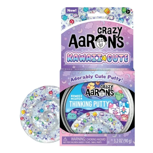 Owl & Goose Gifts Crazy Aarons Kawaii Cute 4 Inch Thinking Putty Tin -| Sensory Toys