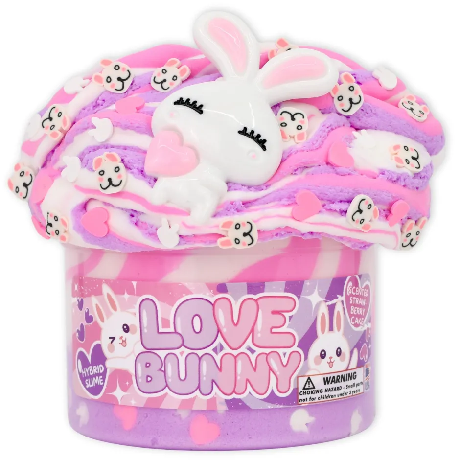 Owl & Goose Gifts Dope Slimes 8 oz Love Bunny Easter Slime -| Sensory Toys