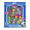 Owl & Goose Gifts Littlest Pet Shop Gen 7 Safari Play Pack - #53 Giraffe, #54 Monkey, #55 Rhino -| Plush Toys|Imaginative Play