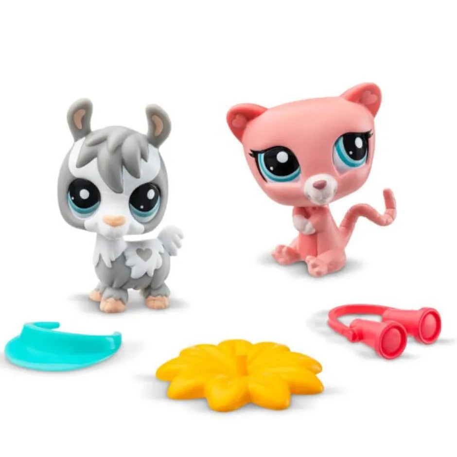 Owl & Goose Gifts Littlest Pet Shop Pet Pairs Play Set - Llama #28 and Possum #32 -| Plush Toys|Imaginative Play