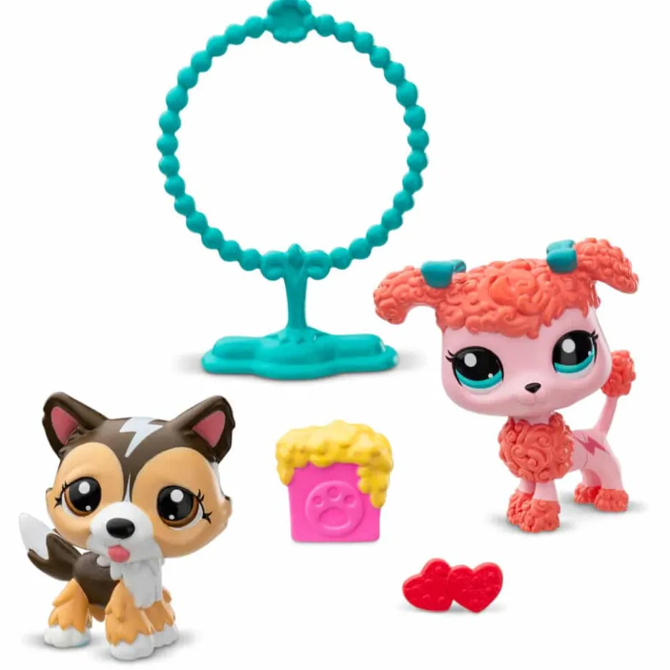 Owl & Goose Gifts Littlest Pet Shop Pet Pairs Series 2 - Sheltie #88 and Poodle #89 -| Plush Toys|Imaginative Play