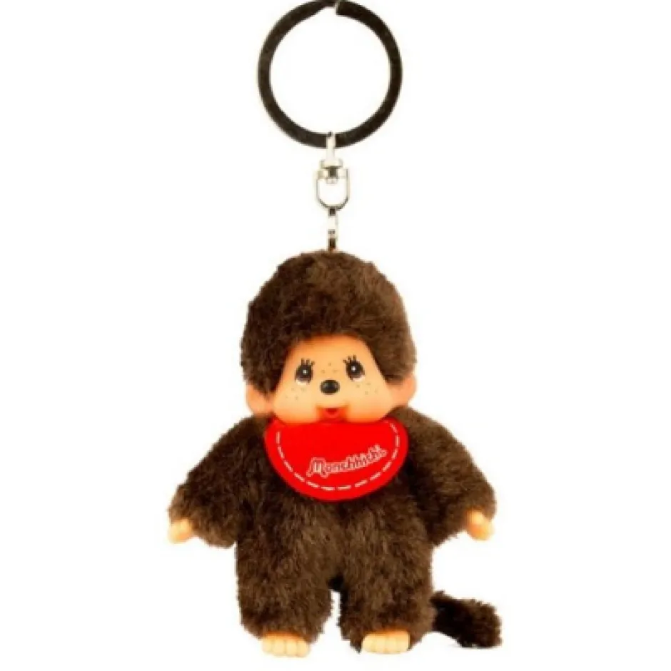 Sekiguchi Monchhichi 4 Inch Classic Plush Keychain - Red Boy| Plush Toys|Plush Clips