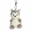 Aurora Palm Pals 4 Inch Clip - Busky the Husky| Plush Toys|Plush Clips