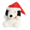 Aurora Palm Pals 5 Inch Peanuts Snoopy Santa Plush Toy| Plush Toys