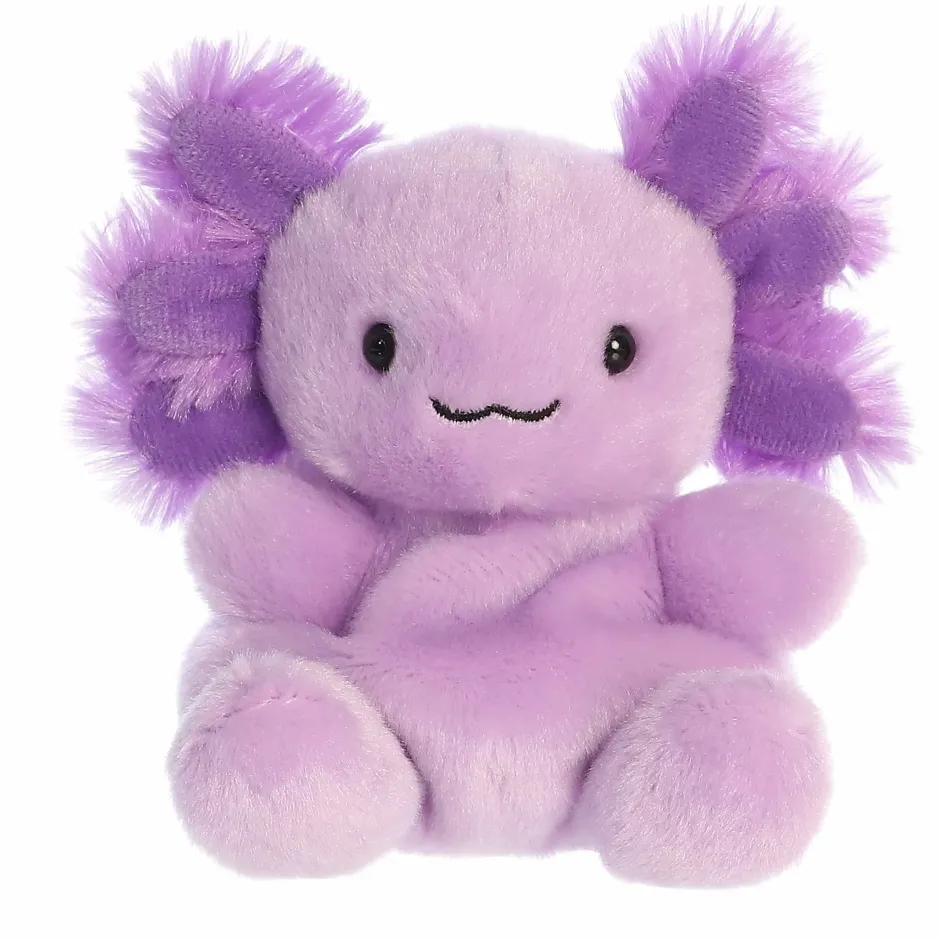 Aurora Palm Pals 5 Inch Xavier the Purple Axolotl Plush Toy| Plush Toys