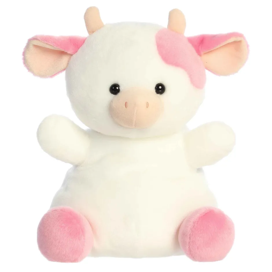 Aurora Palm Pals Party Sized 13 Inch Belle the Strawberry Cow Plush Toy| Plush Toys