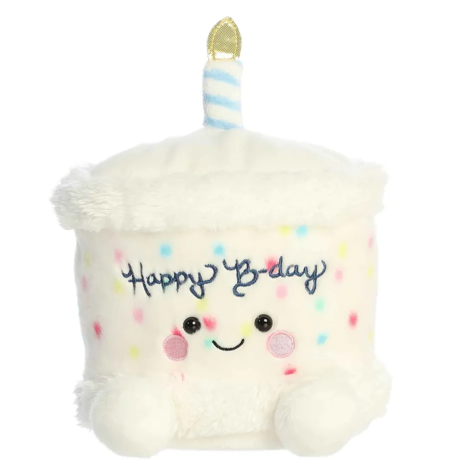 Aurora Palm Pals Party Sized 8 Inch Happy the B'Day Cake Plush Toy - Owl & Goose Gifts| Plush Toys