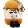 Owl & Goose Gifts Punchkins Bites - I'm a Hot Mess S'More Plush Clip -| Plush Toys|Plush Clips