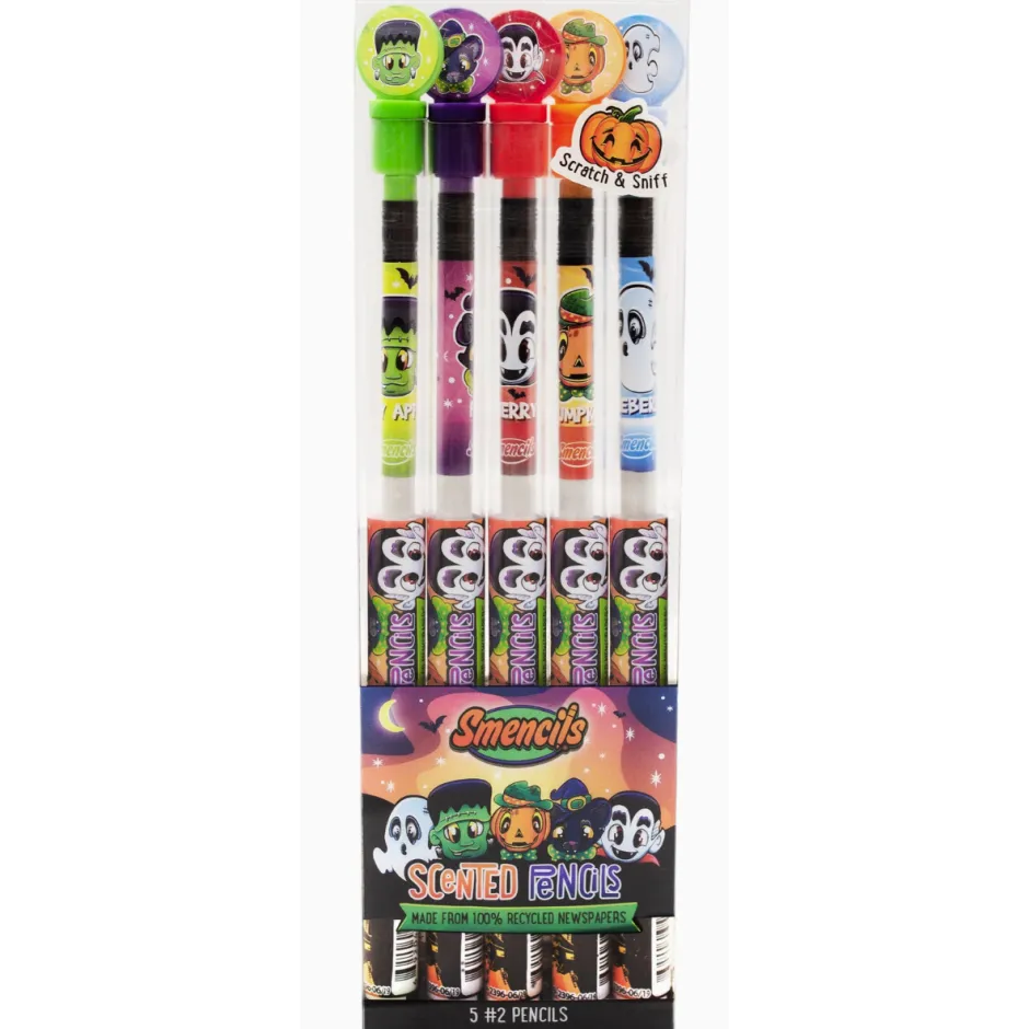 Owl & Goose Gifts Scentco Smencils Halloween Scented Pencils - 5 Pack| Plush Toys|Activities & Crafts