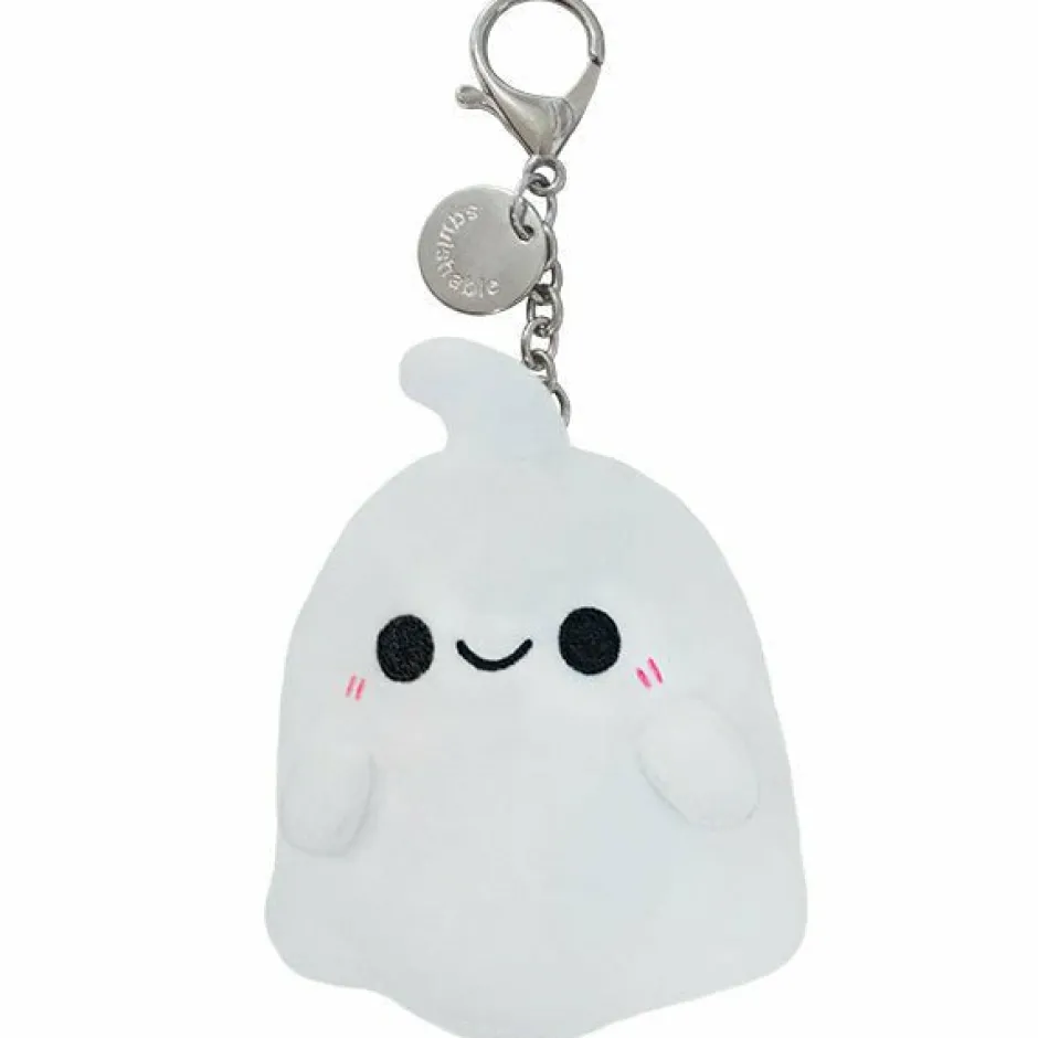 Owl & Goose Gifts Squishable 3 Inch Ghost Micro Clip -| Plush Toys|Plush Clips