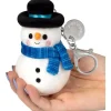Owl & Goose Gifts Squishable 3 Inch Snowman Micro Clip -| Plush Toys|Plush Clips