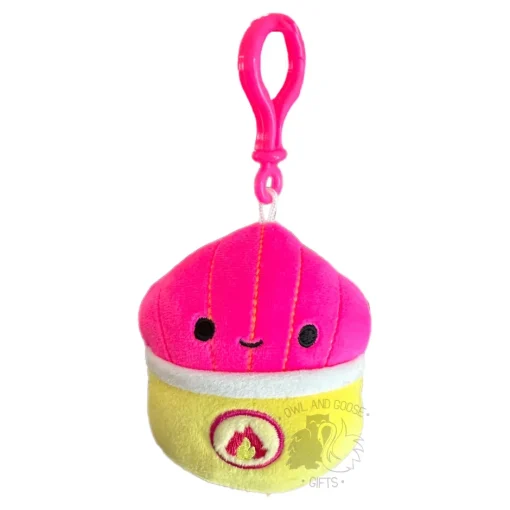 JazWares Squishmallow 3.5 Inch Mariska the Spicy Fries Neon Plush Clip - Owl & Goose Gifts| Plush Clips