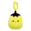 JazWares Squishmallow 3.5 Inch Walt the Yellow Pumpkin Halloween Plush Clip - Owl & Goose Gifts| Plush Clips