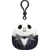 Jazwares Squishmallow Clip Jack Skellington - Nightmare Before Christmas 3.5 Inch| Plush Clips