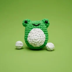 Owl & Goose Gifts The Woobles Henri the Frog Beginner Crochet Kit -| Plush Toys|Activities & Crafts