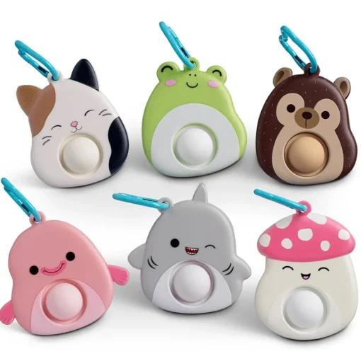 Owl & Goose Gifts Top Trenz 3.5 Inch Squishmallow Mega Pop Keychain Fidget Toy -| Keychains|Sensory Toys