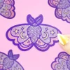 Owl & Goose Gifts Turtle's Soup Moon Moth Glitter Halloween Vinyl Sticker -| Stickers & Stationary