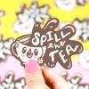 Owl & Goose Gifts Turtle's Soup Spill the Tea Vinyl Sticker -| Stickers & Stationary