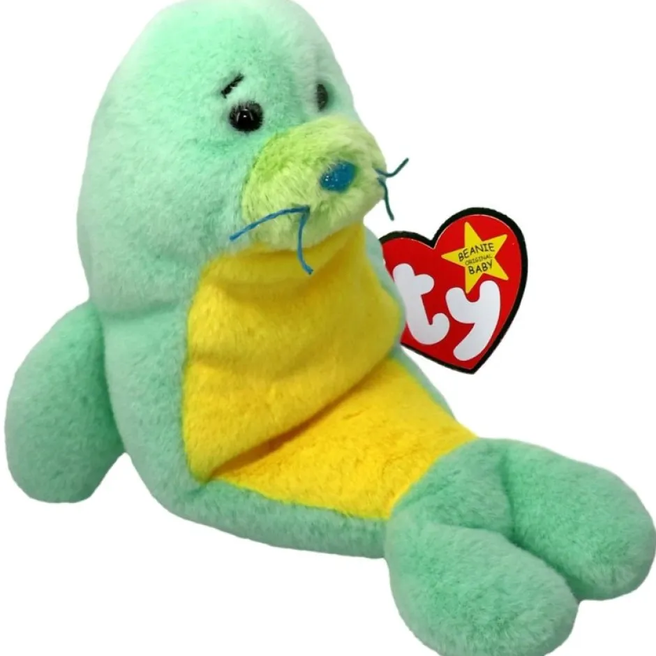Owl & Goose Gifts Ty Beanie Babies Stanley the Seal 30th Anniversary Plush Toy -| Plush Toys