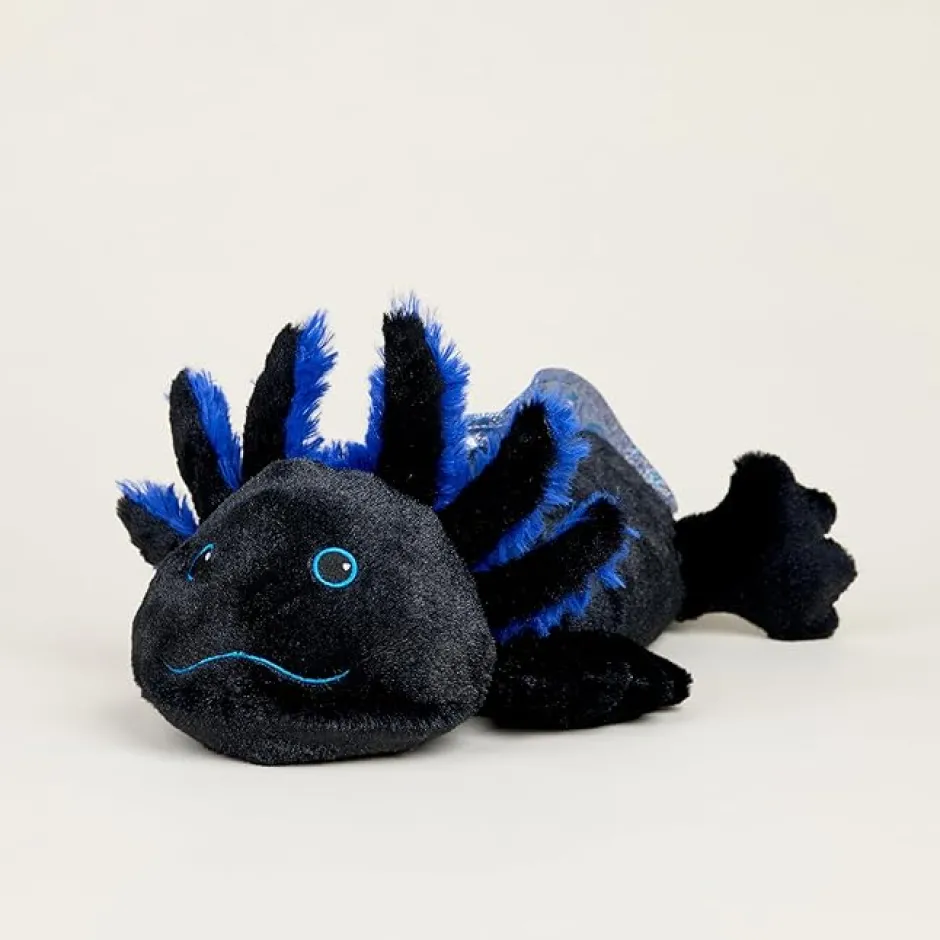 Owl & Goose Gifts Warmies 13 Inch Black Axolotl Microwavable Plush Toy -| Plush Toys